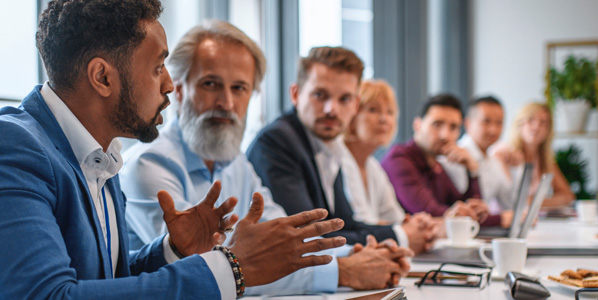 group of people around a conference table