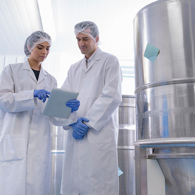 scientists working in lab