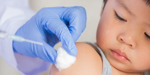 child getting a vaccine 