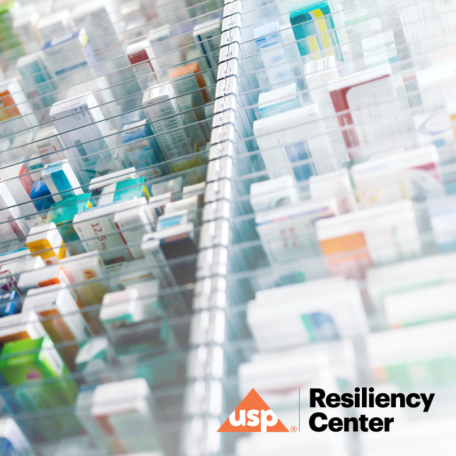 rows of medicines