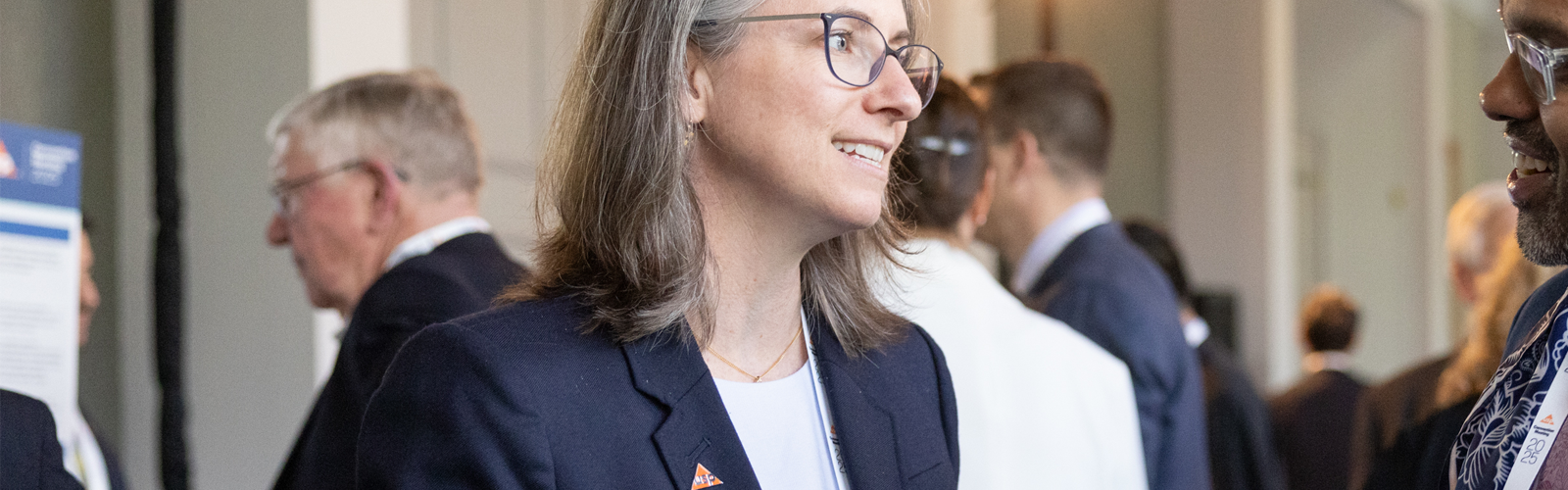 woman at conference